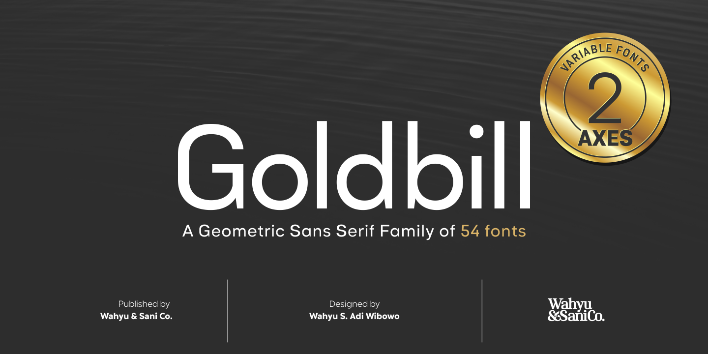 Goldbill Black Font preview
